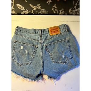 women's size 31 Levi denim cut off shorts